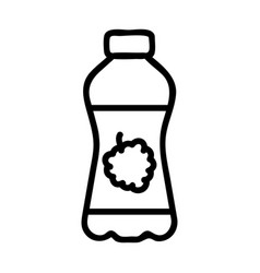 Raspberry Soda Icon Isolated Contour