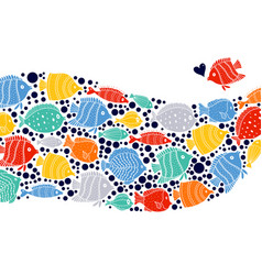 Cute Wave Fish Sea Poster