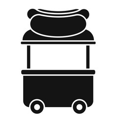 Hotdog Cart Icon Simple Food Stand