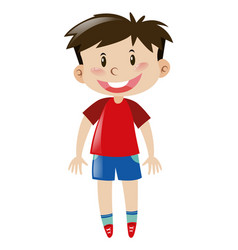 Boy In Red Shirt Pulling Toys Royalty Free Vector Image