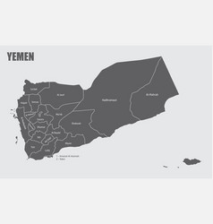 Yemen Administrative Map