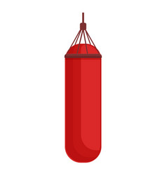 Long Punch Sack Icon Cartoon Boxing