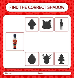 Find The Correct Shadows Game With Nutcracker