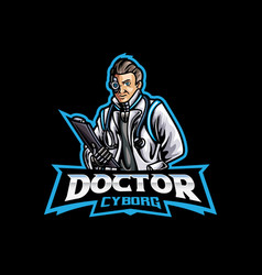 Futuristic Doctor Mascot Logo