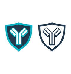 Antibody Y-shaped Emblem In Shield Shape