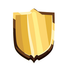 Flat Golden Shield Design