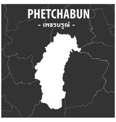 Phetchabun Map Province Thailand