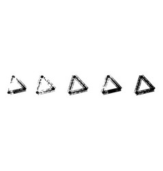 Set Of Equilateral Triangle Geometric Shapes