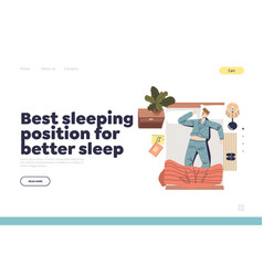 Best Position For Better Sleep Concept Of Landing