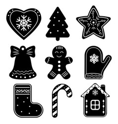 Christmas Cookies Icons And Xmas Biscuits