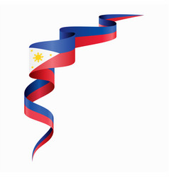 Philippines Flag Wavy Abstract Background