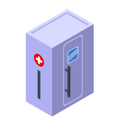 Fluorography Room Icon Isometric Medical