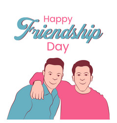 Hand Drawn Friendship Day Guys