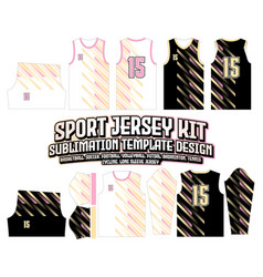 Stripes Gradient Pink Line Jersey Design