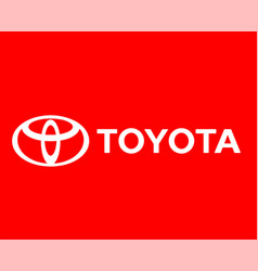 Toyota Logo Brand Car Symbol With Name Design