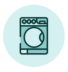 Washing Machine On A White Background