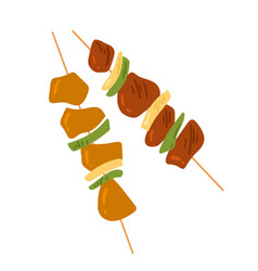 Bbq Skewer With Food