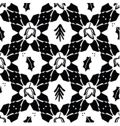 Black On White Christmas Quilt Pattern