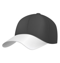 Black Baseball Cap Sport Hat Blank Mockup