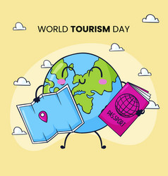 Hand Drawn For World Tourism Day