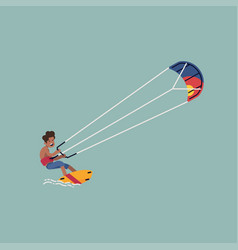 Kite Surfing Design Element