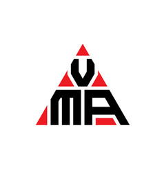 Vma Triangle Letter Logo Design With Triangle