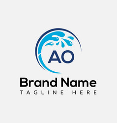 Maid Cleaning Logo On Letter Ao Clean House Sign