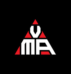 Vma Triangle Letter Logo Design With Triangle