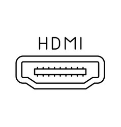 Hdmi Port Line Icon