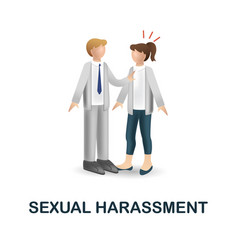 Sexual Harassment Icon 3d From Harassment