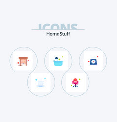 Home Stuff Flat Icon Pack 5 Icon Design Scale