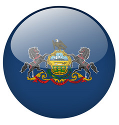 Pennsylvania Flag Button