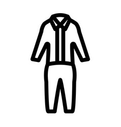 Coveralls Thick Line Icon For Personal