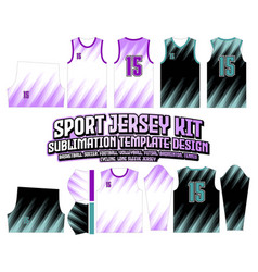 Diagonal Stripes Gradient Jersey Design