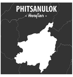 Phitsanulok Map Province Thailand