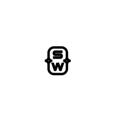 Sw Line Bold Concept Logo Initial Concept