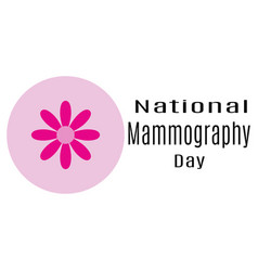 National Mammography Day Idea For A Poster