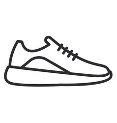 Running Shoes Line Icon Sneaker Outline