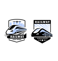 Modern High Speed Train Emblem