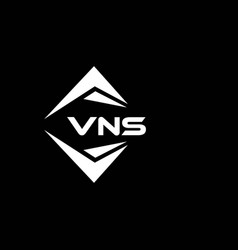 Vns Abstract Technology Logo Design On Black