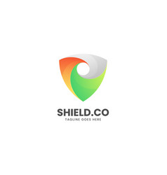 Logo Shield Gradient Colorful Style