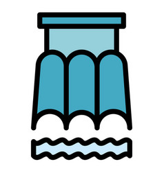 Summer Water Park Icon Flat