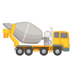 Concrete Mixer Cartoon Icon Construction Machine