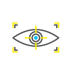 Eye Authorization Colorful Icon