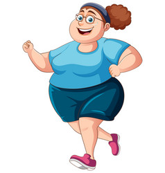 Overweight Woman In Workout Outfit