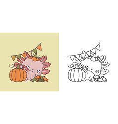 Kawaii Clipart Halloween Axolotl