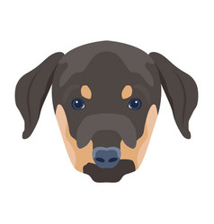 A Flat Icon Design Of Dog