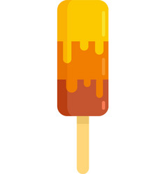 Gelato Popsicle Icon Flat Isolated