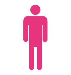 Magenta Male Sign Infographic