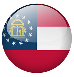 State Of Georgia Flag Button